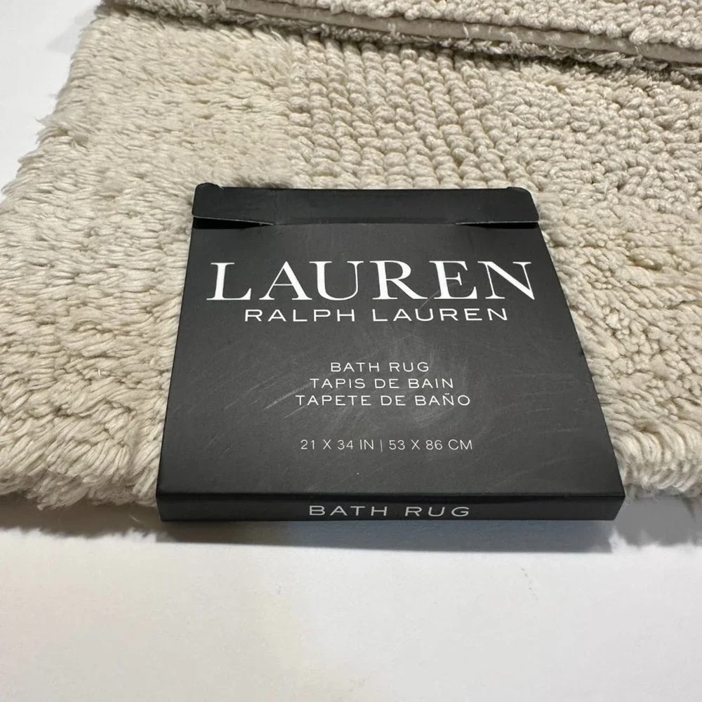 new cotton ralph lauren bath mat